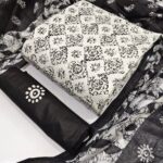 White - 3PIC Cotton dress Material