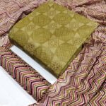 Yellow - 3PIC Cotton Unstitched Dress Material