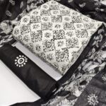 White - 3PIC Cotton dress Material