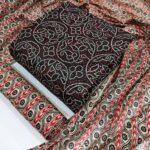 Red and black - 3PIC Cotton dress Materia