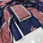 Blue : Gamthi cotton Dress Material