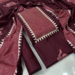 Red: Gamthi cotton Dress Material