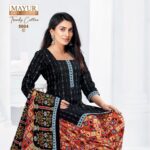 Black: Mayur Trendy Cotton Dress Material